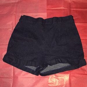 Pin Up Couture high waisted denim shorts